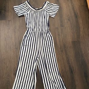 Off Shoulder Jumper Seersucker